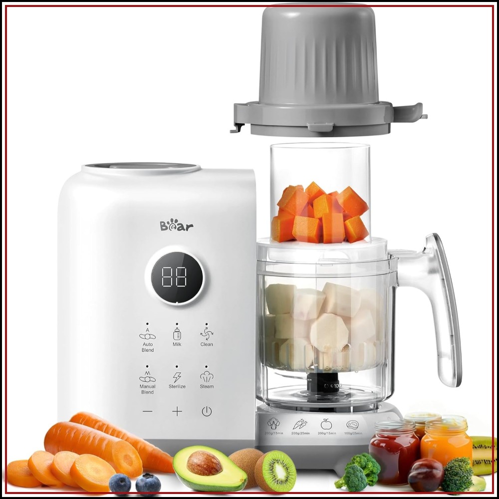 Baby Food Maker And Steamer - 18.5oz Dual-Layer Baby Food Maker, Steamer