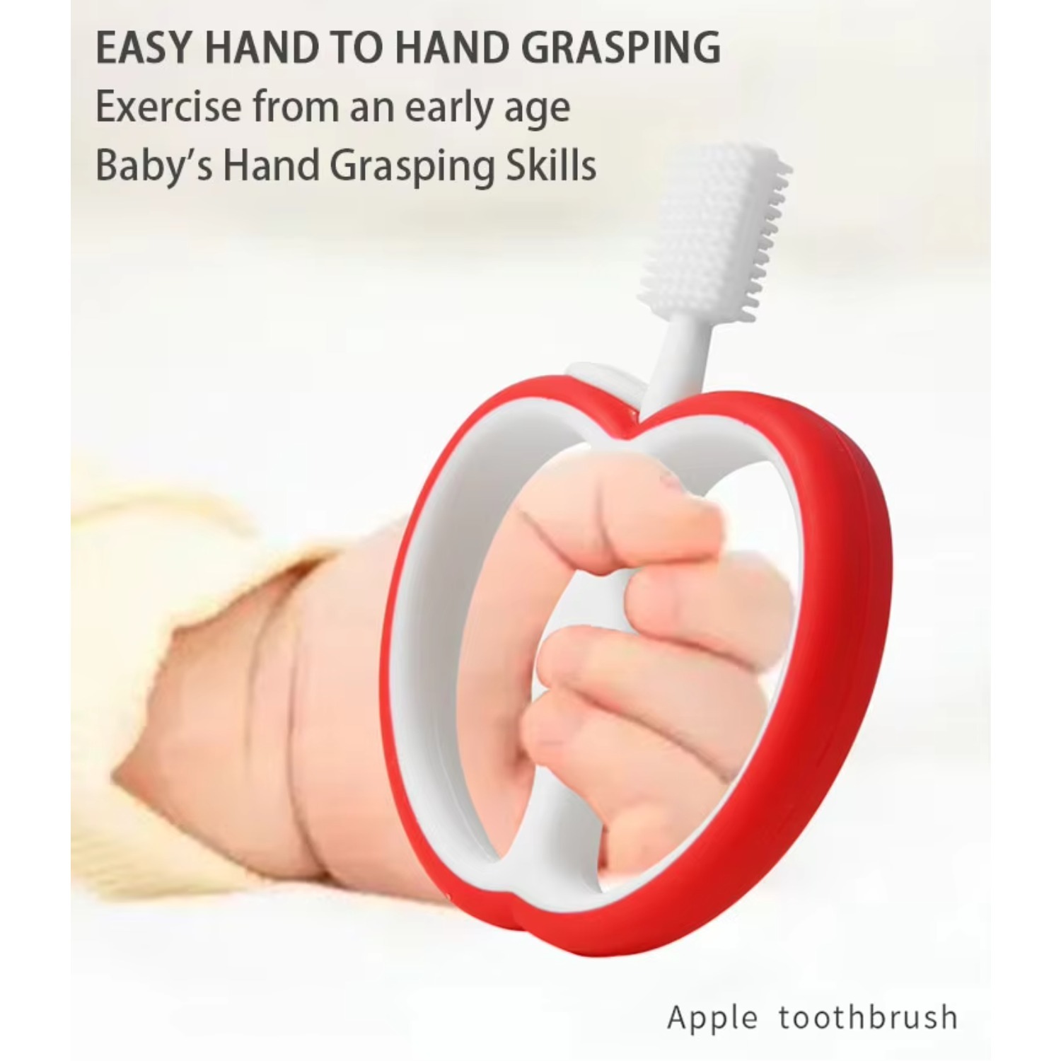 Cute Apple Silicone Teether, F - Baby Food Apple ulasan dan harga