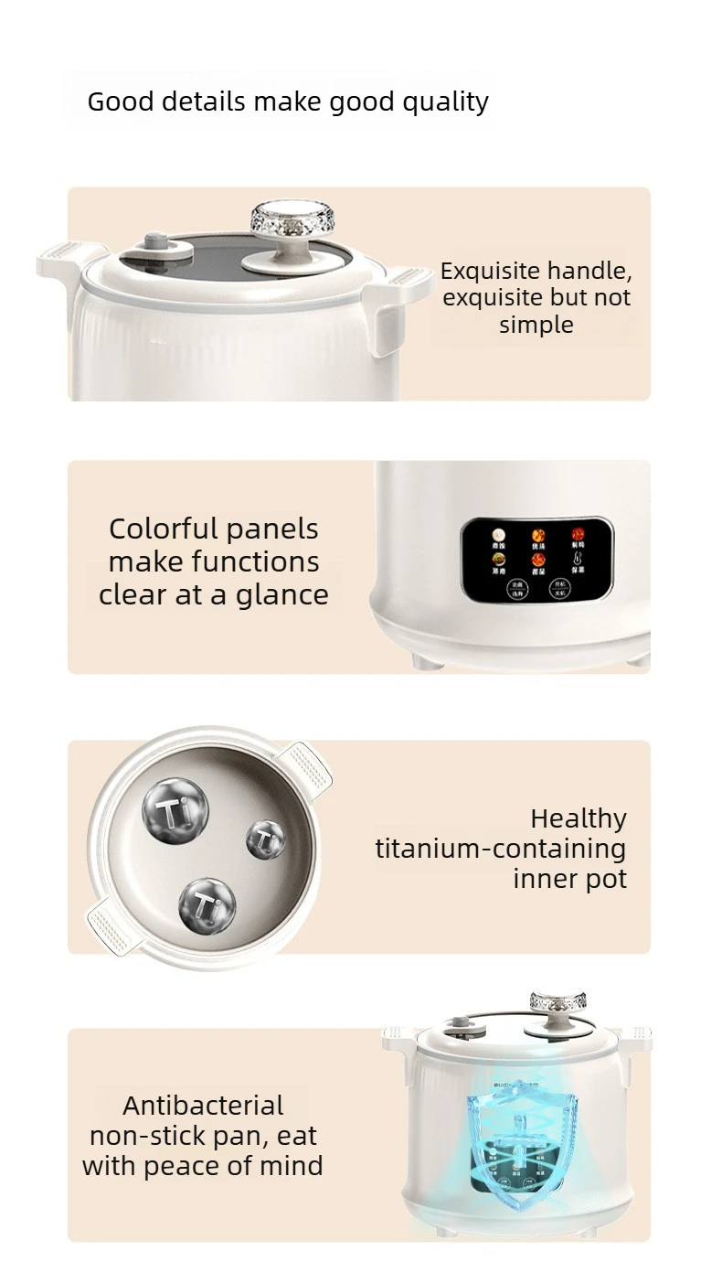 1.8L Micro Pressure Rice Cooke - Baby Food Oil ulasan dan harga