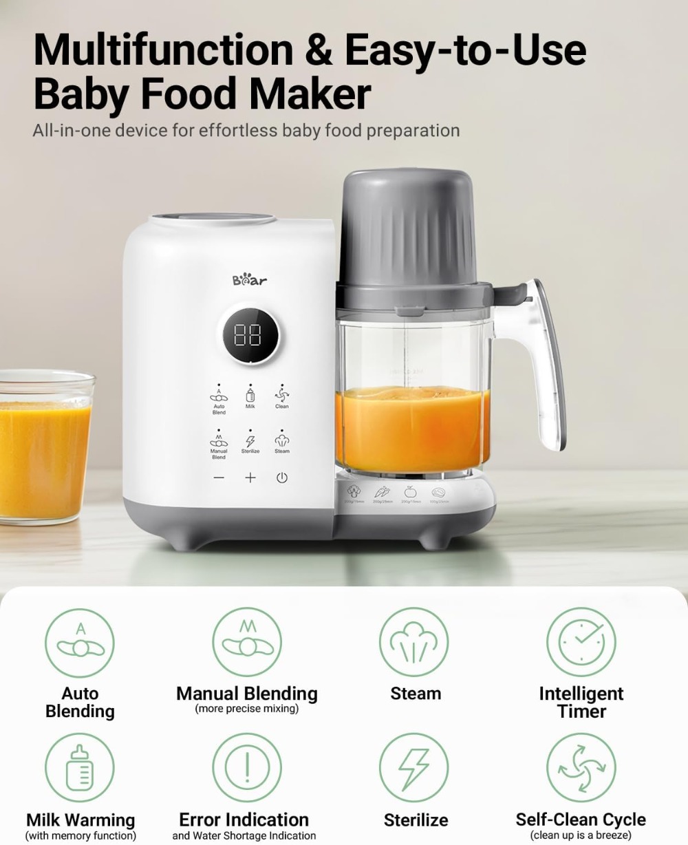 18.5oz Dual-Layer Baby Food Ma - Baby Food Maker And Steamer ulasan dan harga