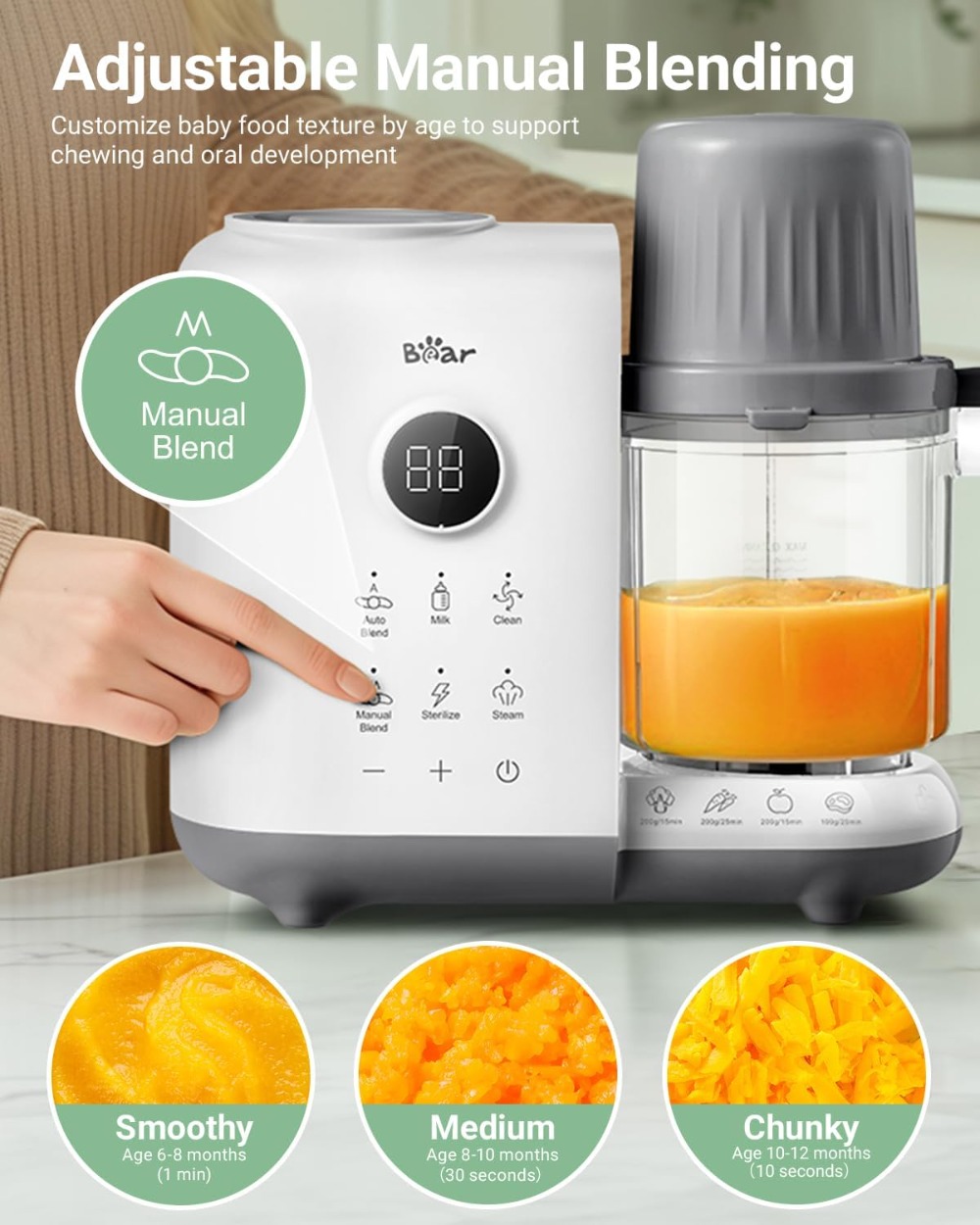18.5oz Dual-Layer Baby Food Ma - Baby Food Maker And Steamer ulasan dan harga