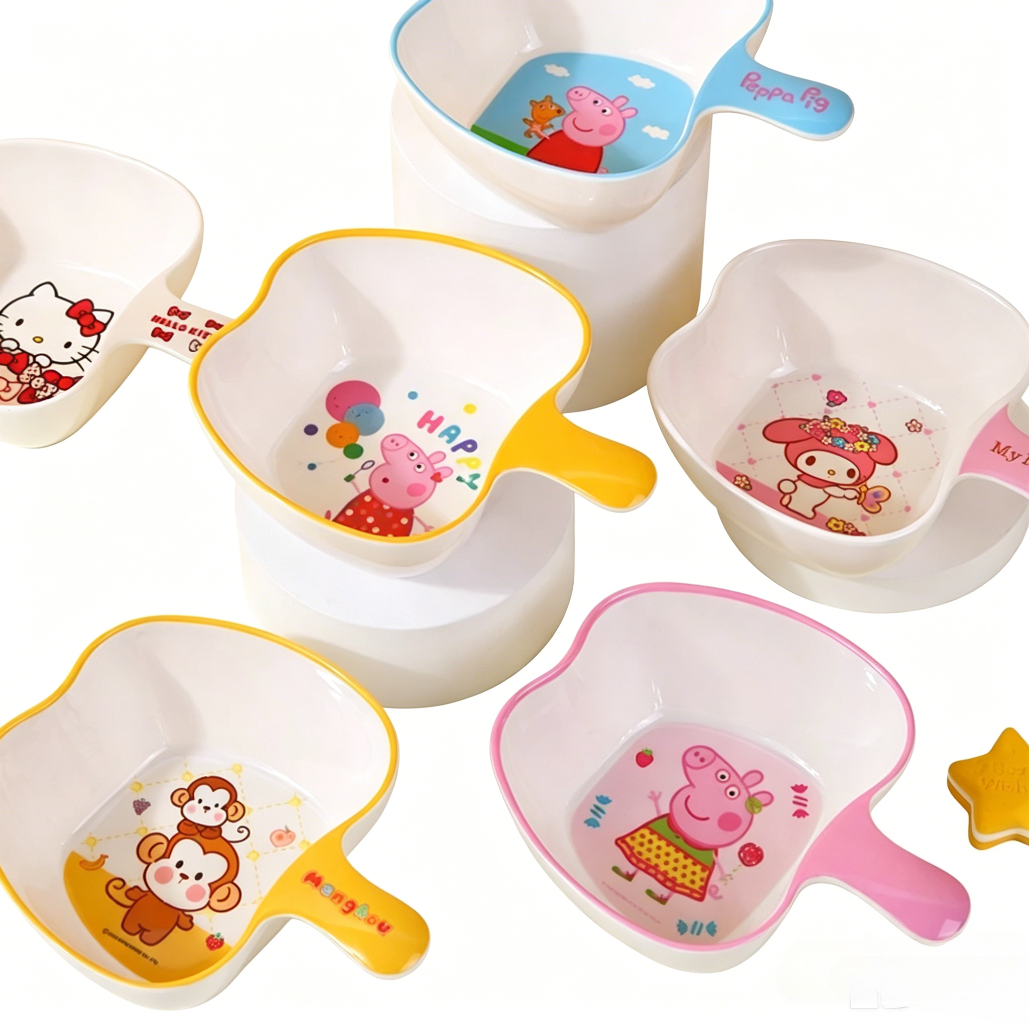 BPA Free Kid Bowl Apple Shaped - Baby Food Apple ulasan dan harga