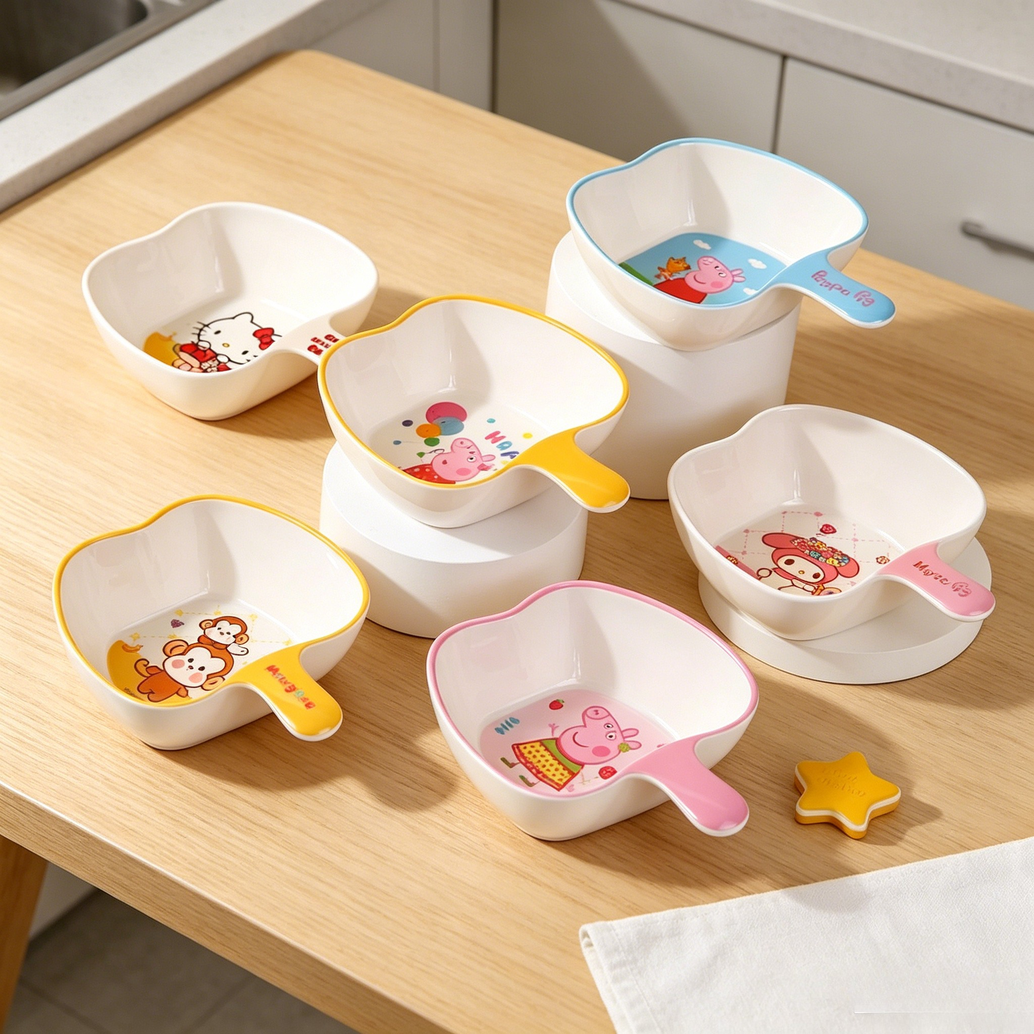 BPA Free Kid Bowl Apple Shaped - Baby Food Apple ulasan dan harga