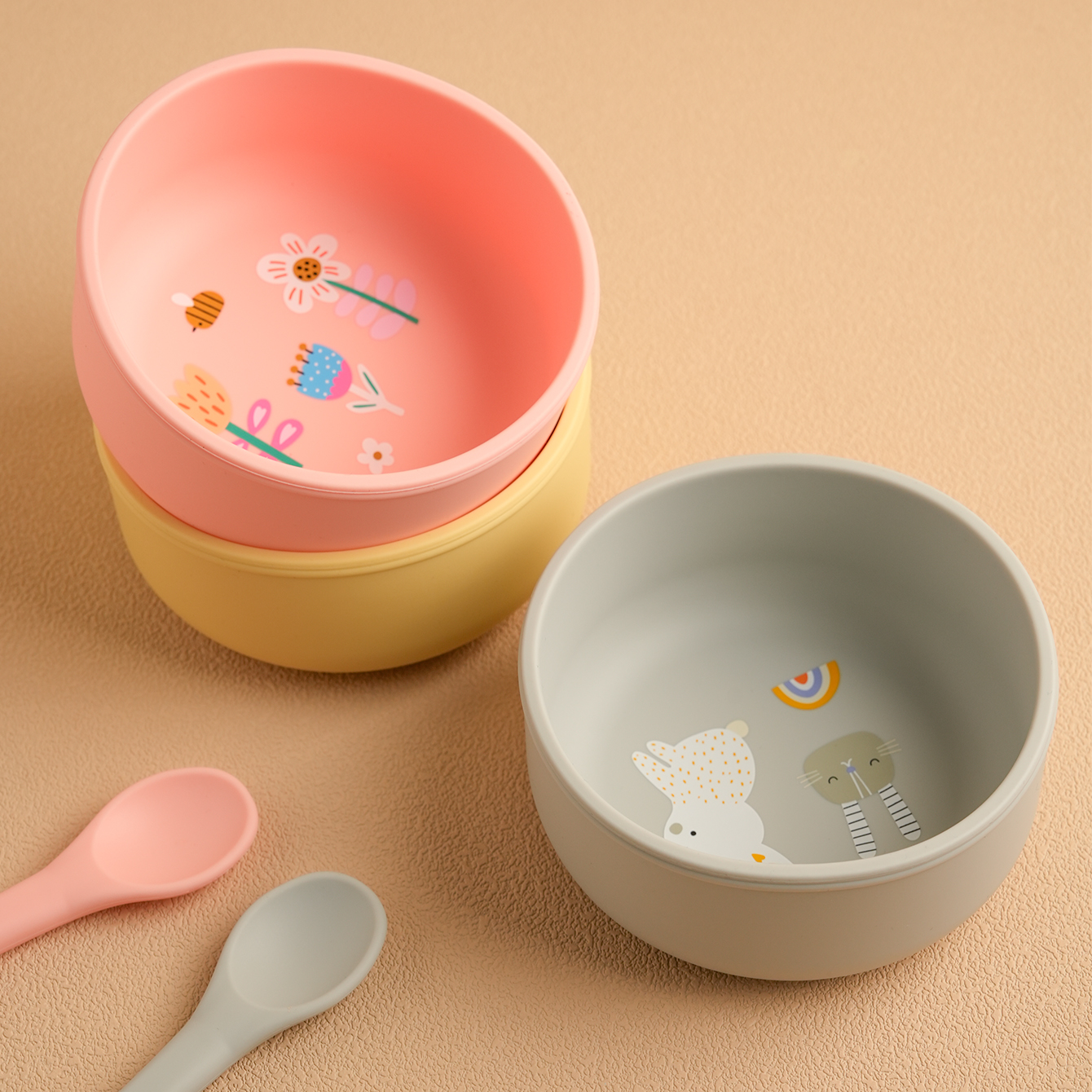 1PCS Baby Silicone Feeding Bow - Baby Food Weaning ulasan dan harga
