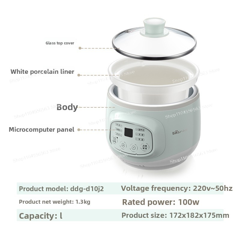 Mini Electric Stew Pot DDZ-A08 - Baby Food Eating ulasan dan harga