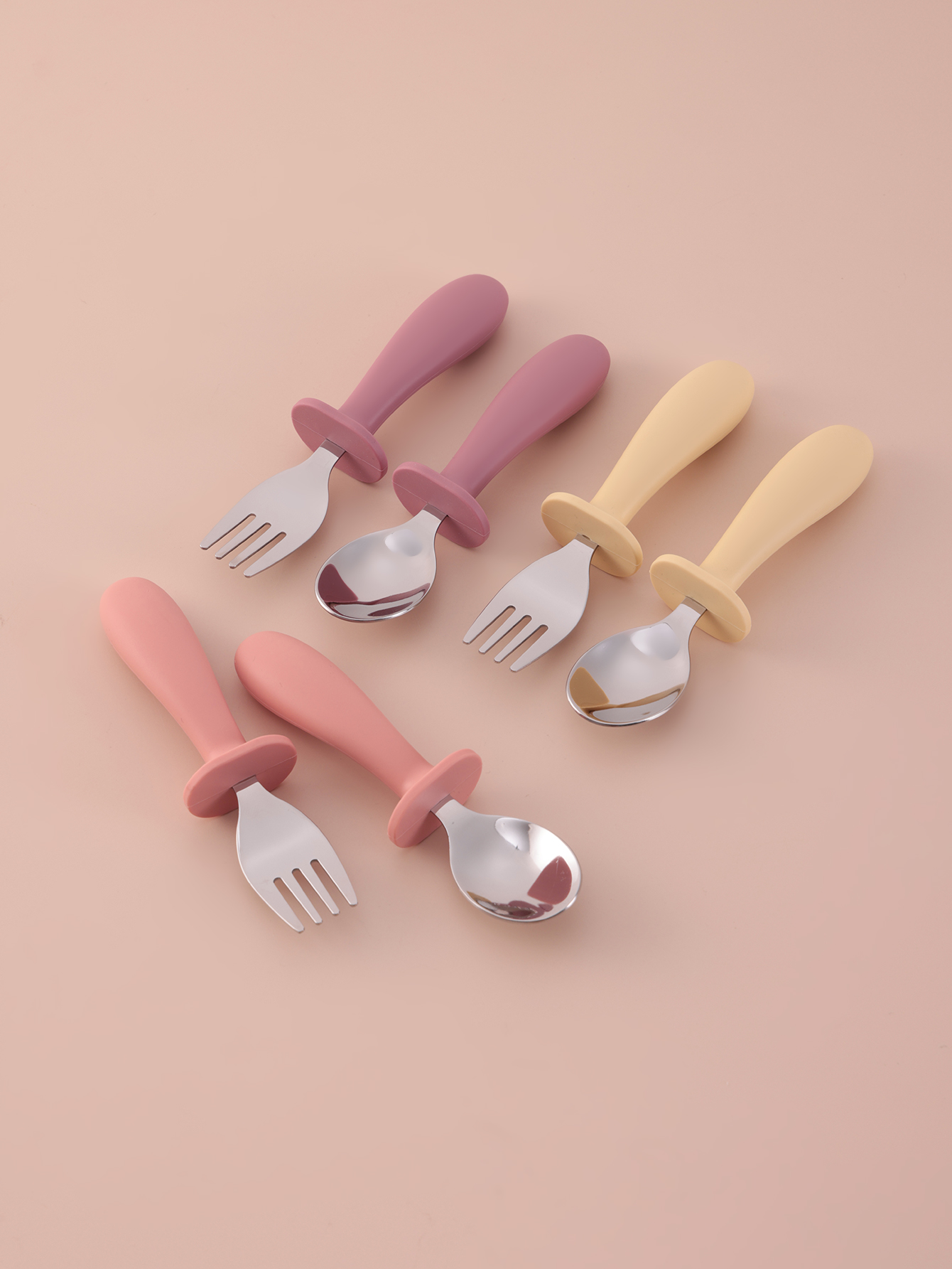 2PCS Stainless Steel Fork Spoo - Baby Food Weaning ulasan dan harga