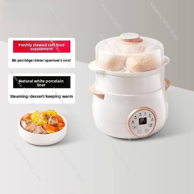 Small Double Layer Stew Pot Ba - Baby Food Home ulasan dan harga