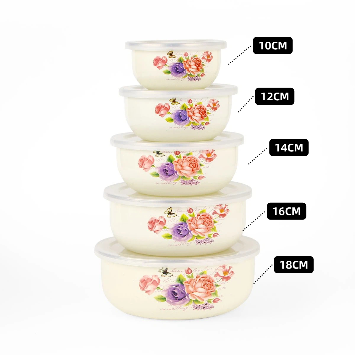 5-piece Set of Thickened Ename - Baby Food With Iron ulasan dan harga