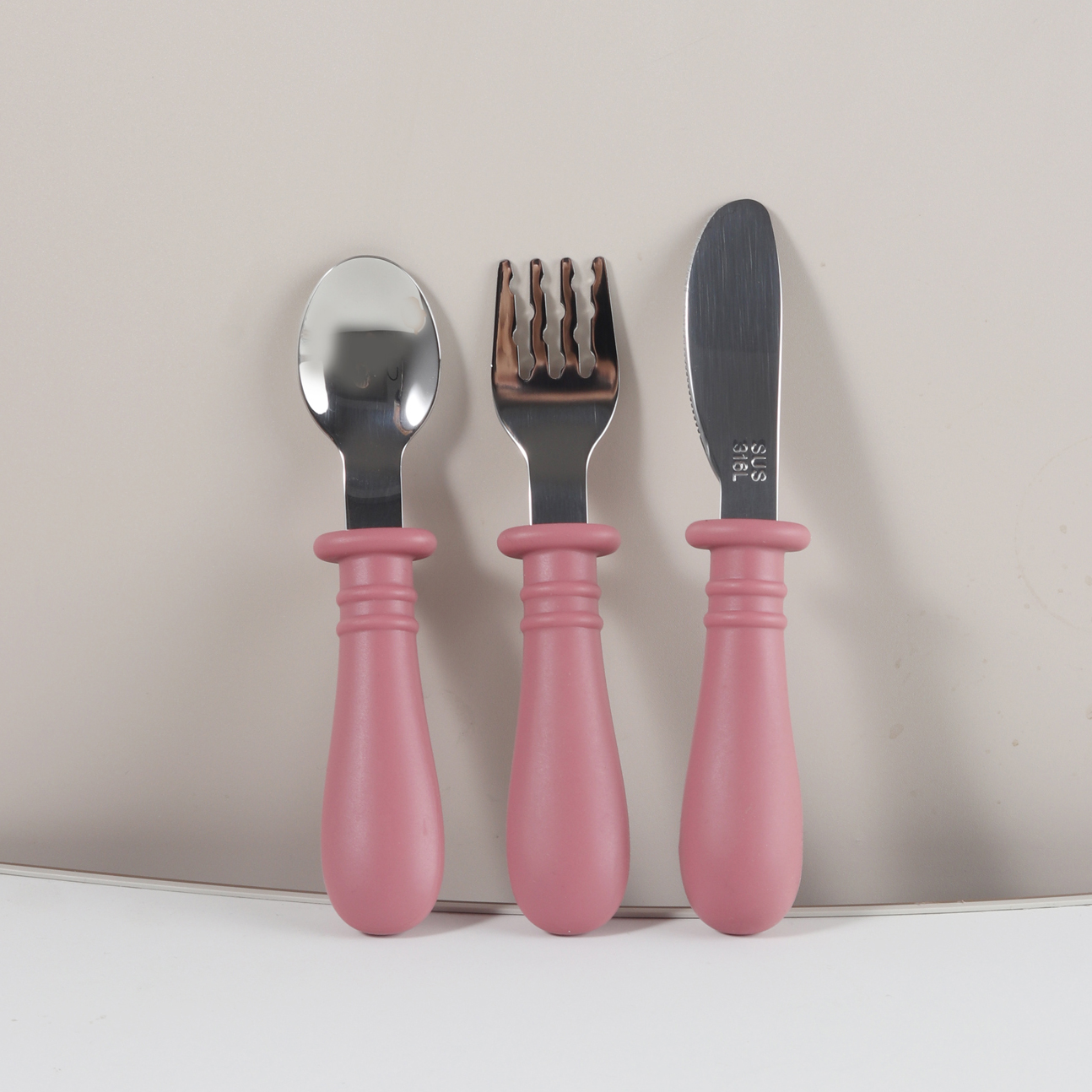 Custom Silicone Spoon & Fork k - Baby Food Weaning ulasan dan harga