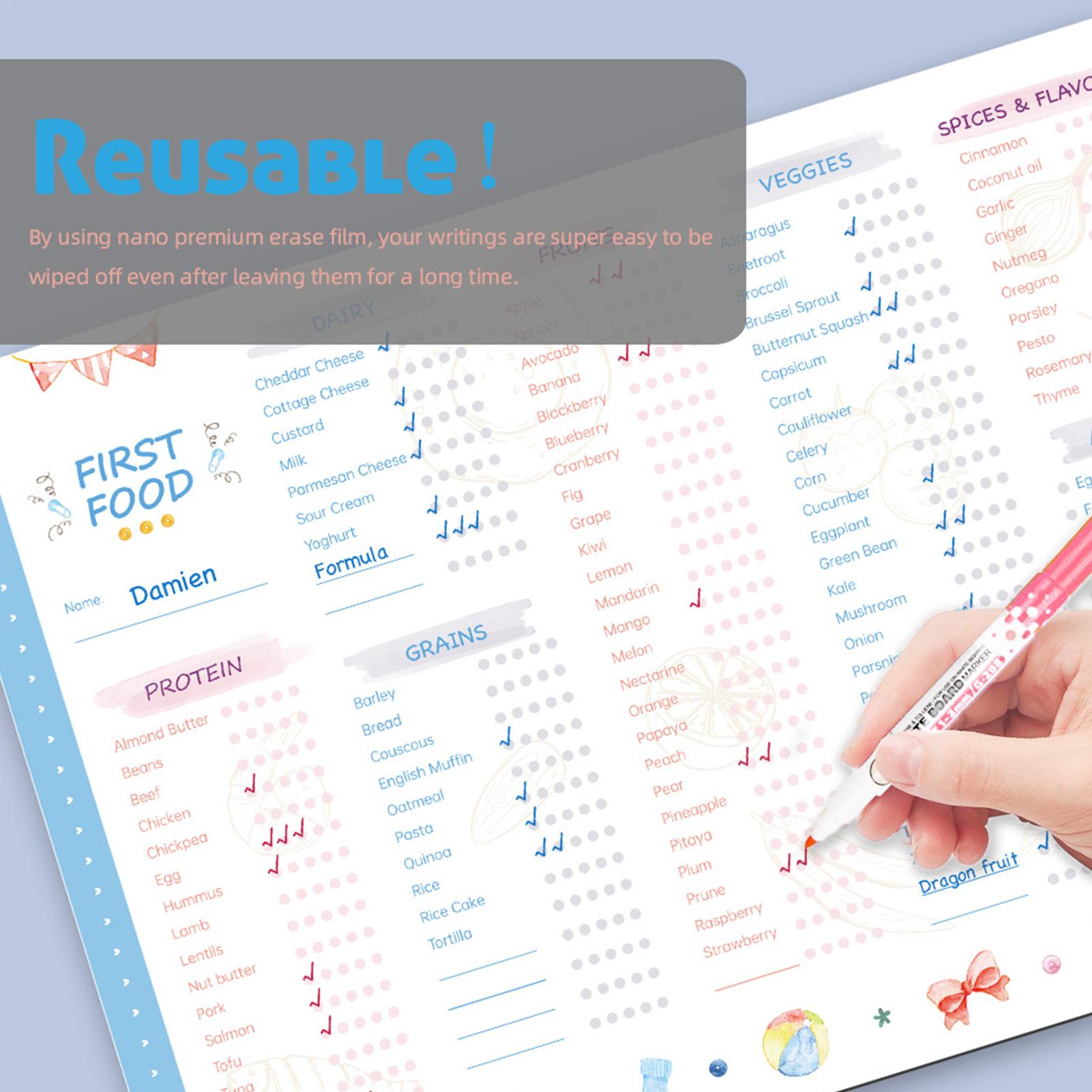 Baby First Foods Checklist Mag - Baby Food Weaning ulasan dan harga