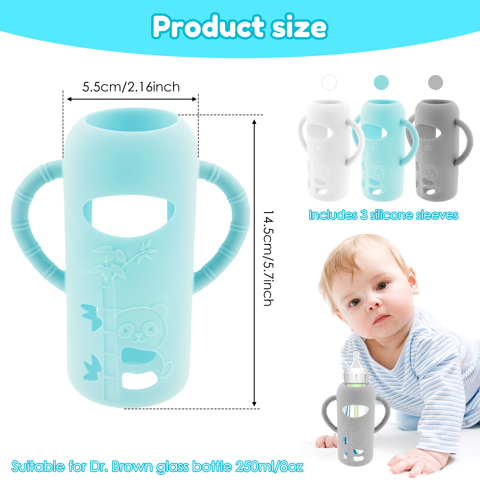 3Pcs Baby Bottle Sleeves with  - Baby Food Zip Lock Bag ulasan dan harga