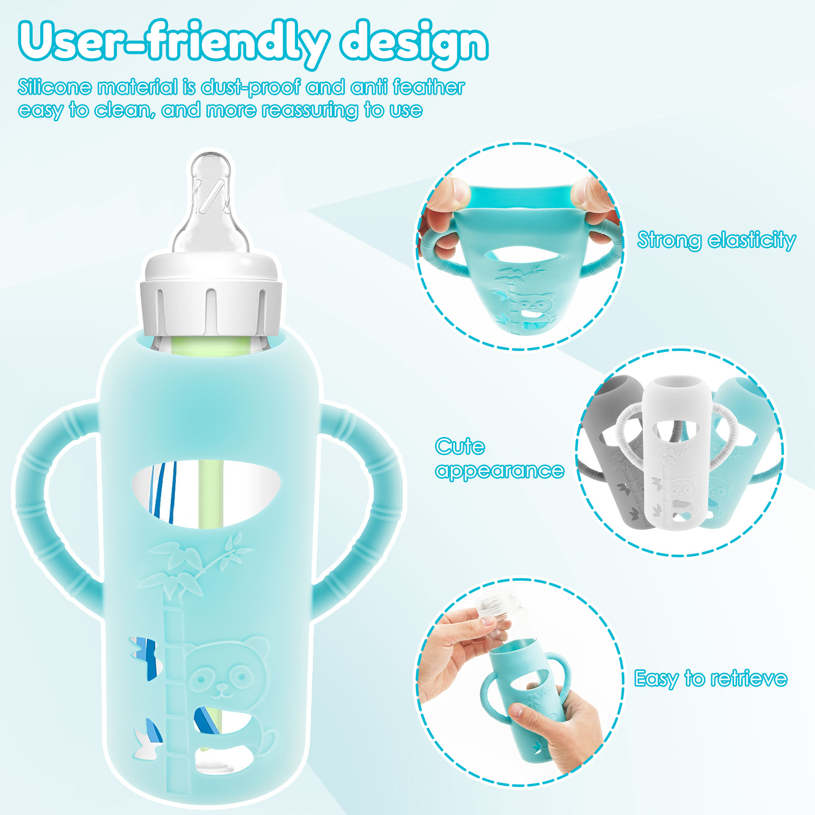 3Pcs Baby Bottle Sleeves with  - Baby Food Zip Lock Bag ulasan dan harga
