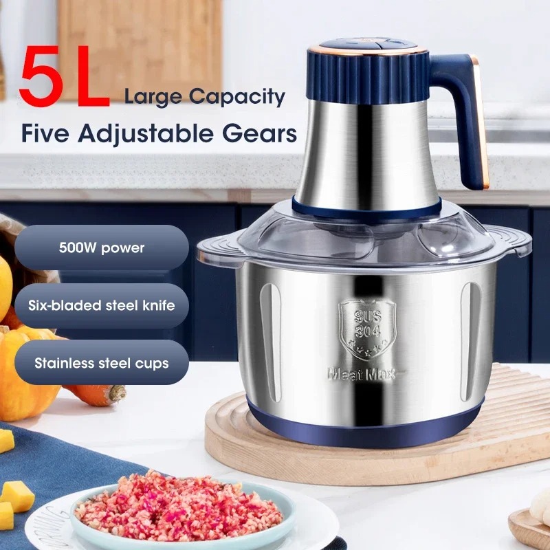 Electric Meat Grinder 5L Large - Baby Food Home ulasan dan harga