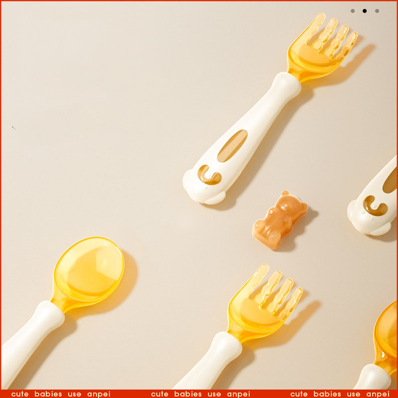 Baby Spoon Fork/Learn to Eat T - Baby Food Eating ulasan dan harga