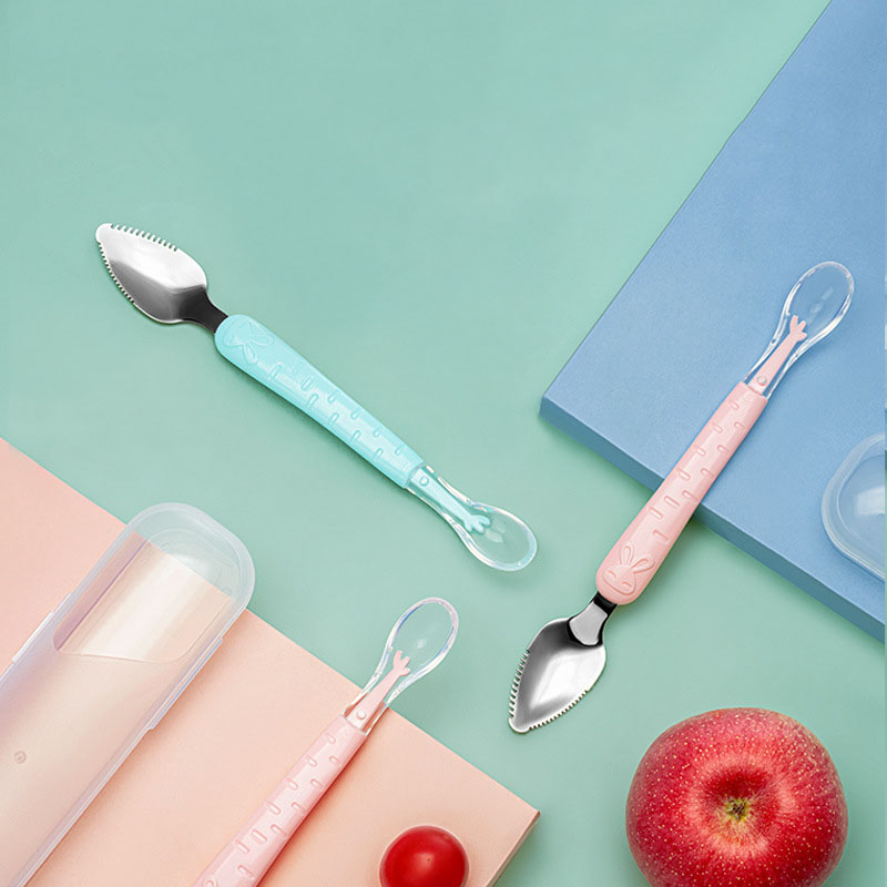 Double headed scraper spoon fo - Baby Food Eating ulasan dan harga