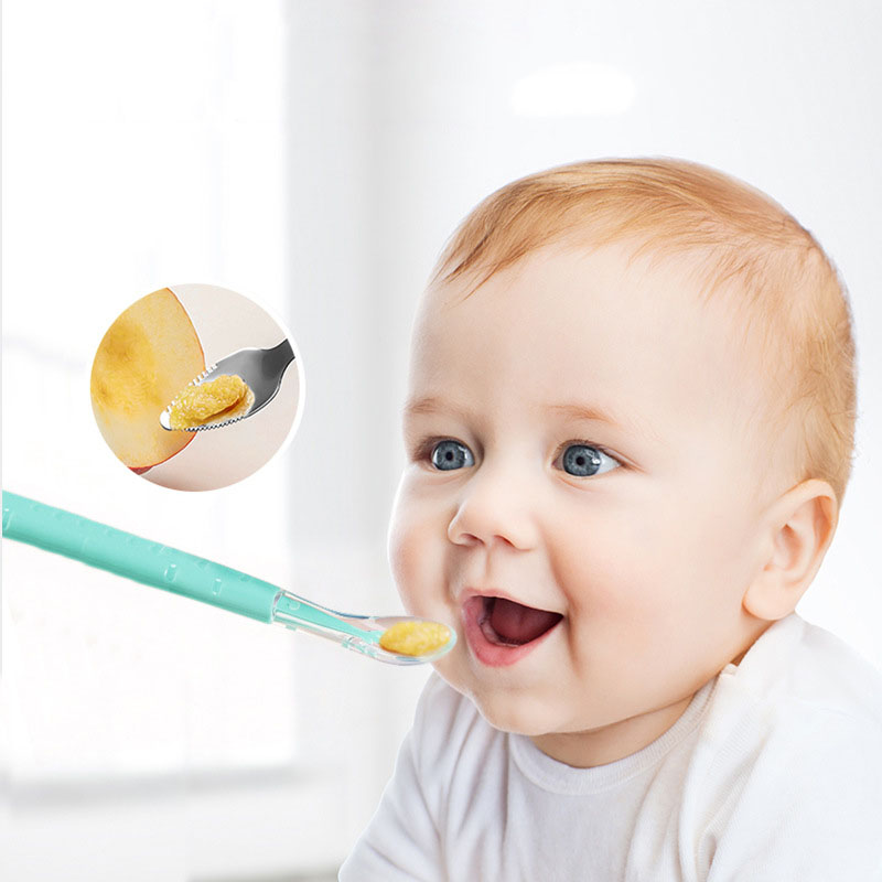 Double headed scraper spoon fo - Baby Food Eating ulasan dan harga