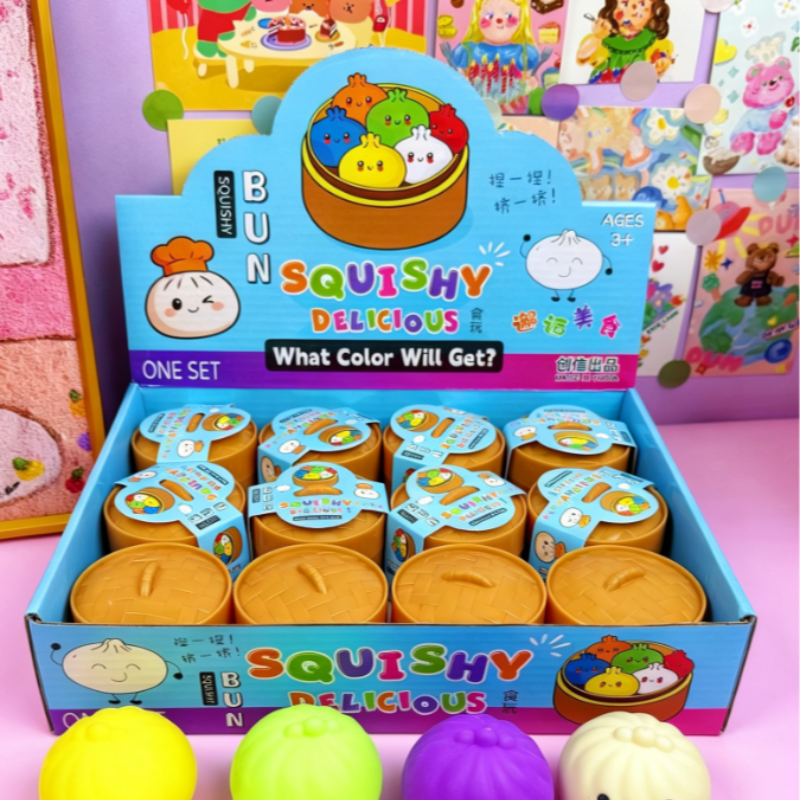 Multicolor Smiley Bun Squishy  - Baby Food Steamer ulasan dan harga