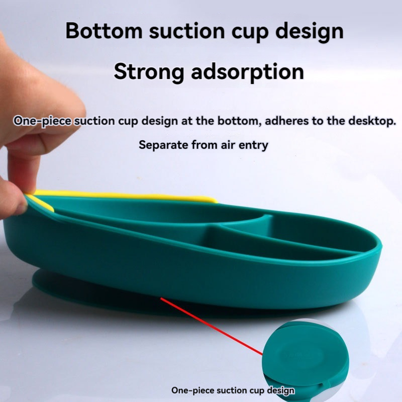 Cute Silicone Dinosaur Plate C - Baby Food Eating ulasan dan harga