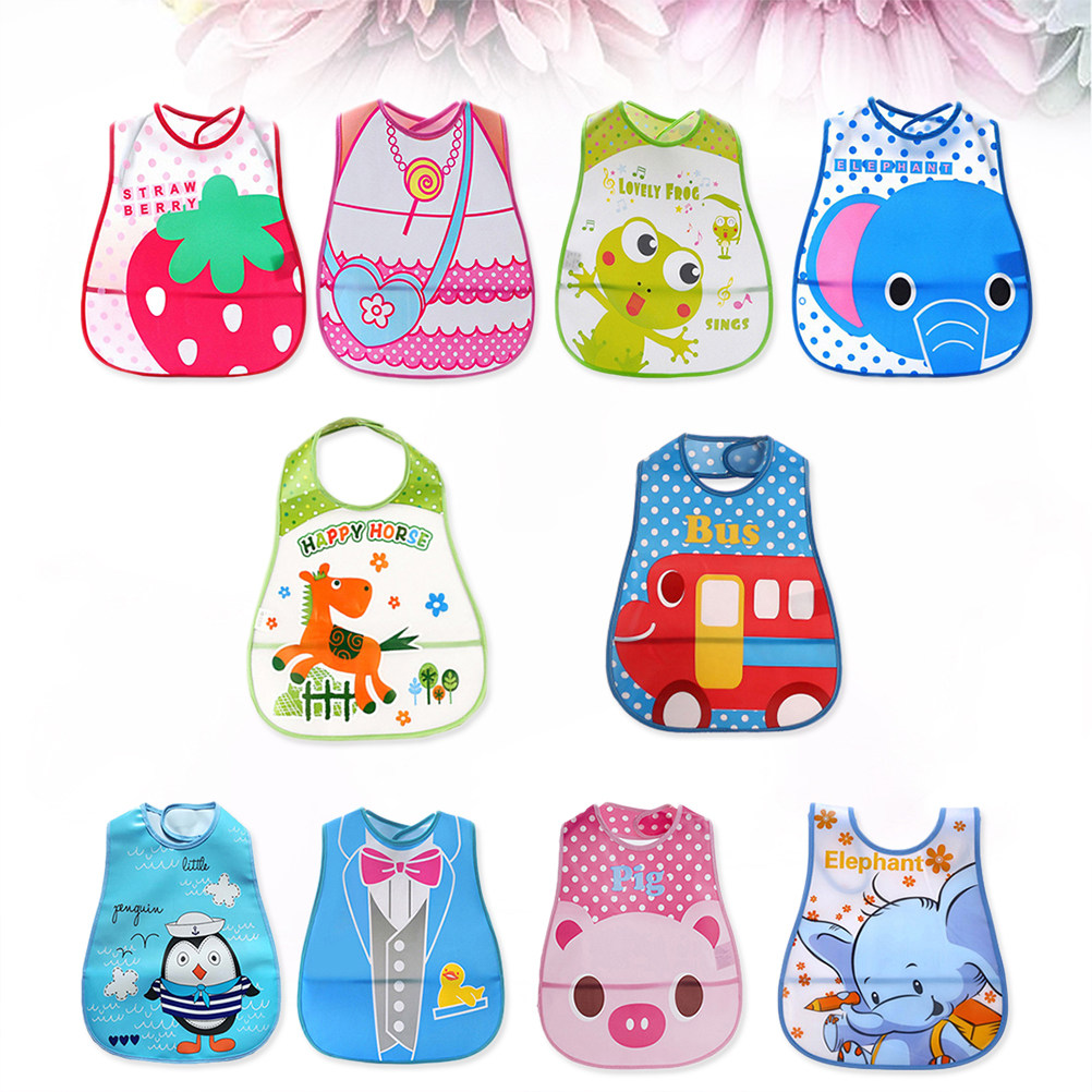 10 Pcs Baby Drool Bibs Food Fe - Baby Food Eating ulasan dan harga