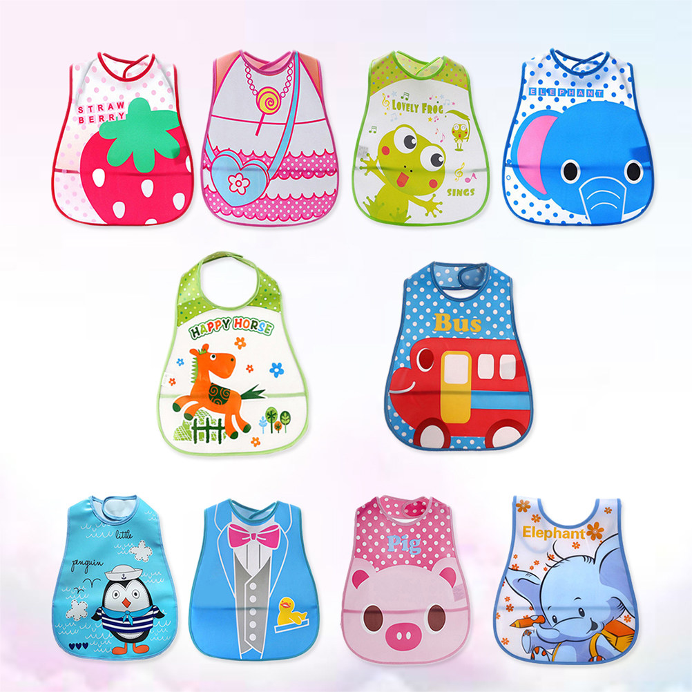 10 Pcs Baby Drool Bibs Food Fe - Baby Food Eating ulasan dan harga