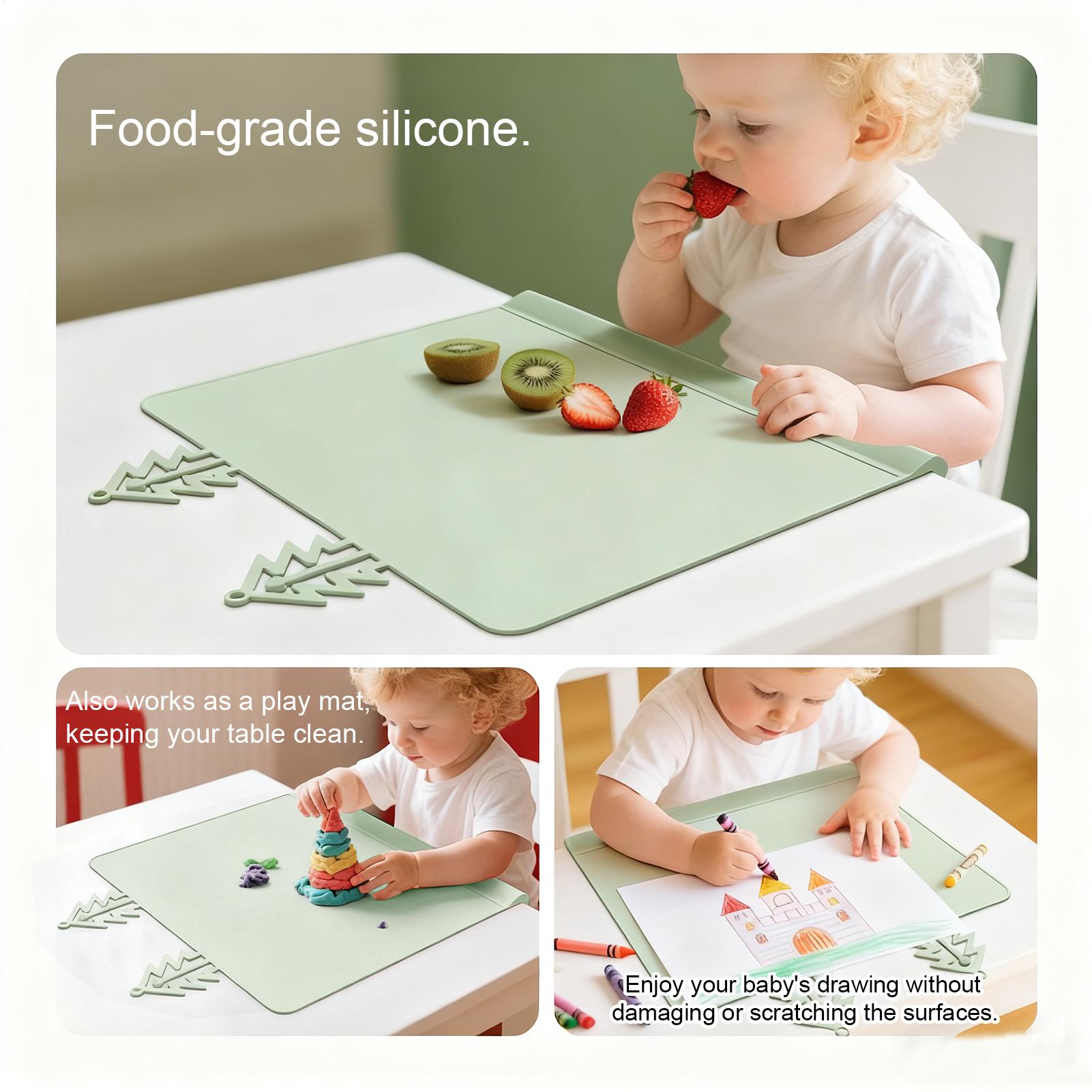 Silicone Placemat Portable Non - Baby Food Eating ulasan dan harga