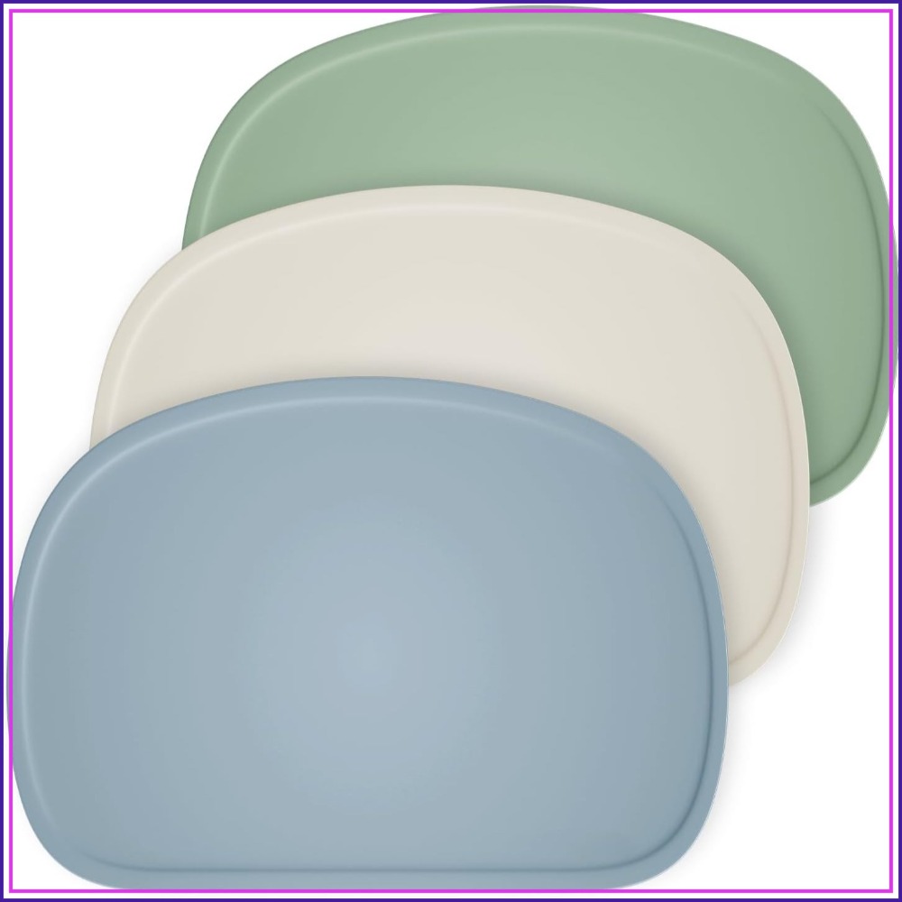 Set of 3 Silicone Placemats wi - Baby Food Eating ulasan dan harga
