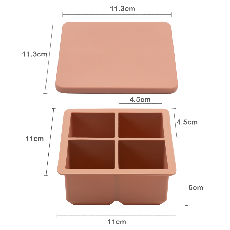 Food Grade Soft Silicone Squar - Baby Food Universe ulasan dan harga