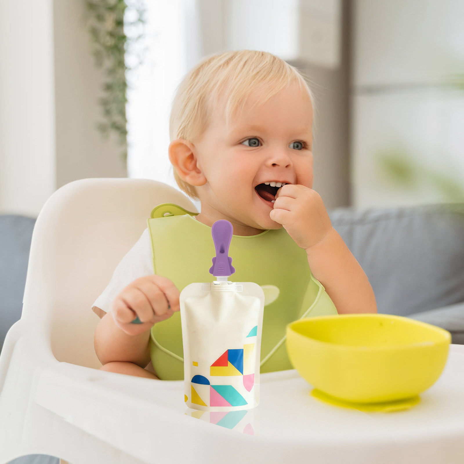 5Pcs Baby Food Pouch Spoon Att - Baby Food Weaning ulasan dan harga