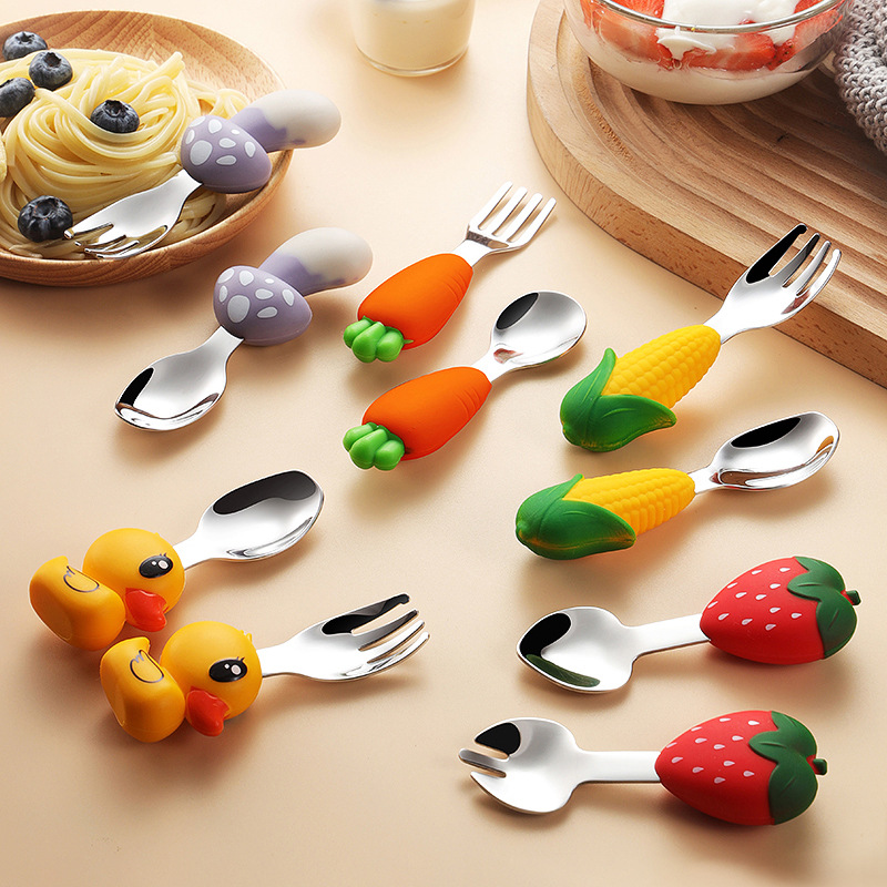 304 Stainless Steel Children's - Baby Food Eating ulasan dan harga