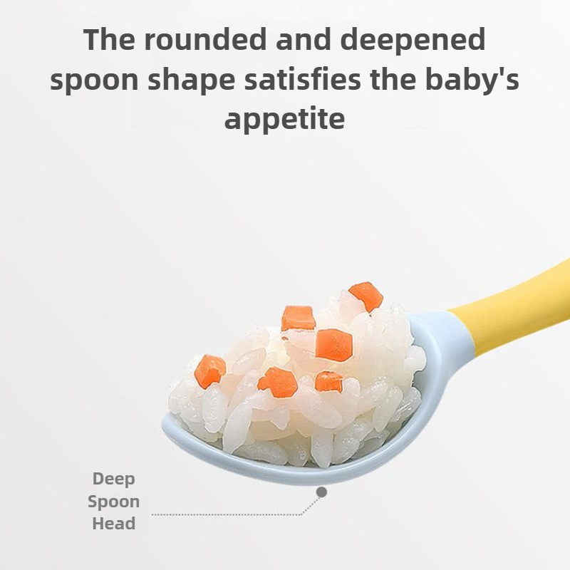 Bendable Silicone Spoon for Ba - Baby Food Eating ulasan dan harga