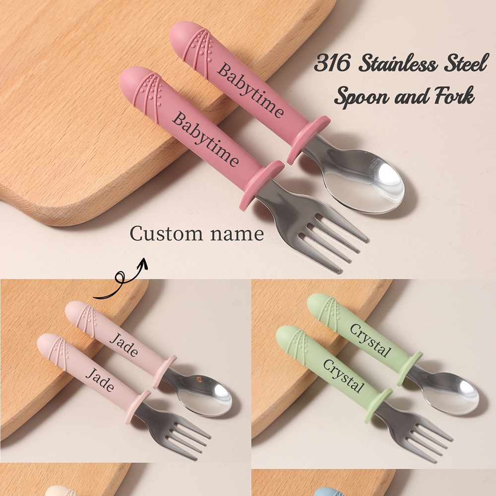 Custom Long Handle Silicone Sp - Baby Food Weaning ulasan dan harga