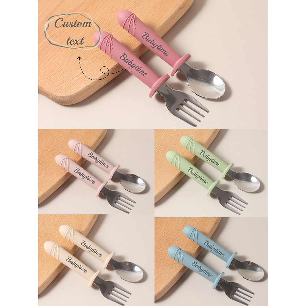 Custom Long Handle Silicone Sp - Baby Food Weaning ulasan dan harga