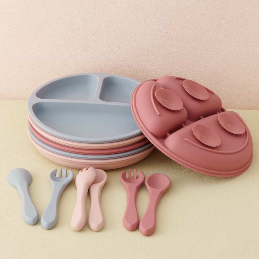 3PCS Children's Tableware Set  - Baby Food Eating ulasan dan harga