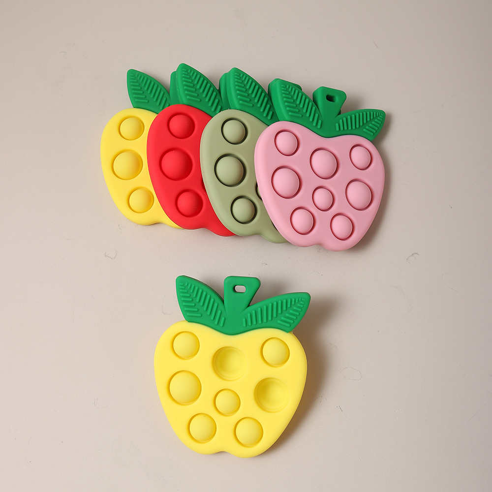 Newborn Baby silicone colorful - Baby Food Apple ulasan dan harga