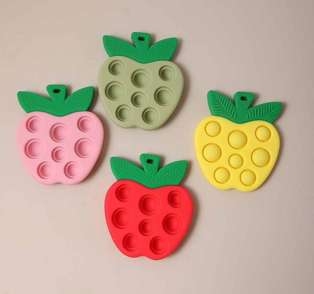 Newborn Baby silicone colorful - Baby Food Apple ulasan dan harga