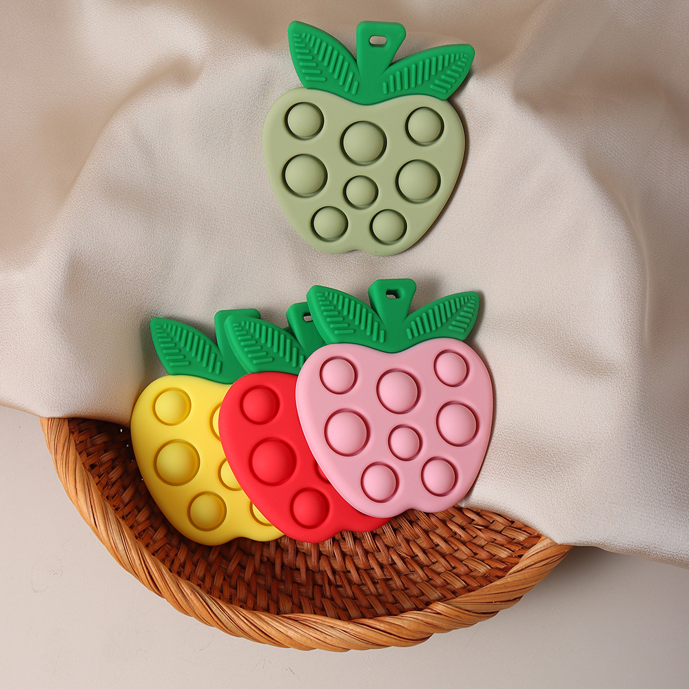 Newborn Baby silicone colorful - Baby Food Apple ulasan dan harga