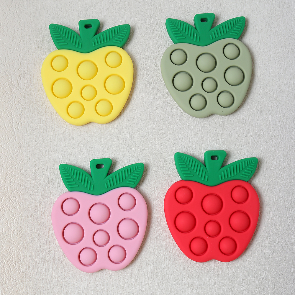 Newborn Baby silicone colorful - Baby Food Apple ulasan dan harga