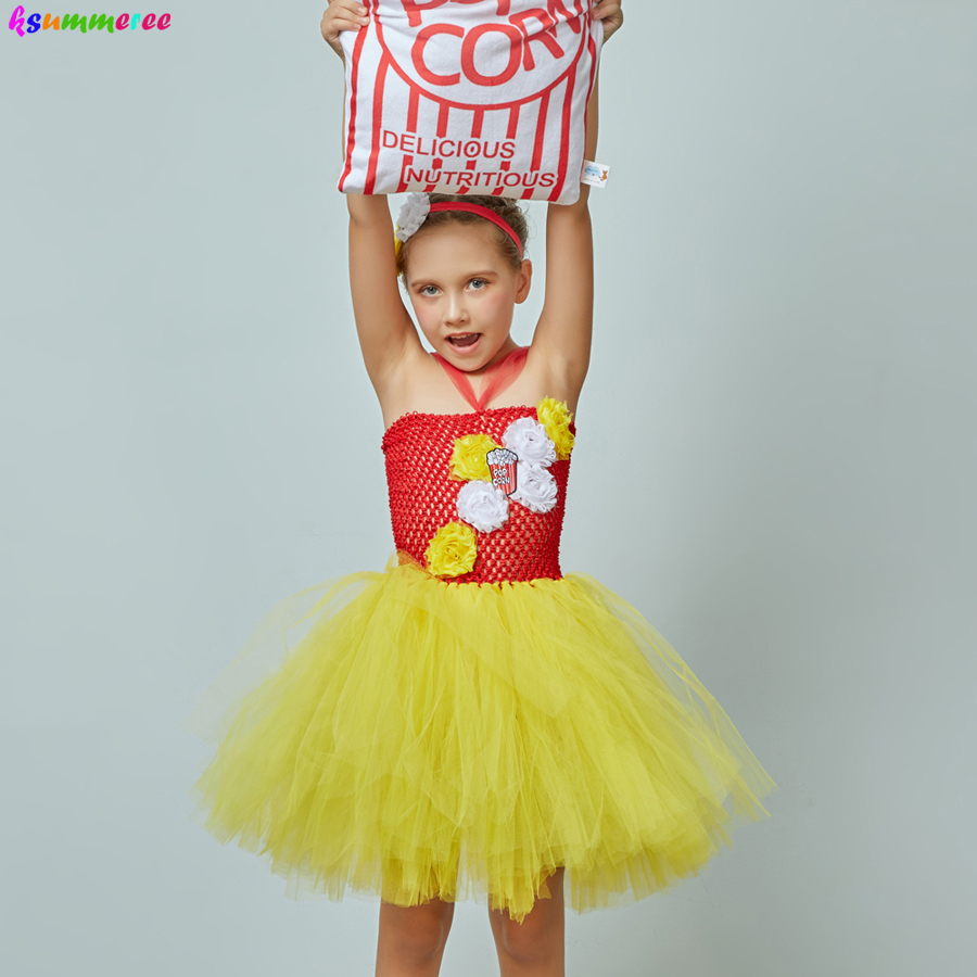 Fancy Popcorn Girl Tutu Dress  - Baby Food Intake ulasan dan harga