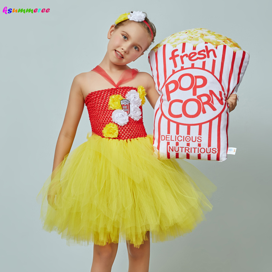 Fancy Popcorn Girl Tutu Dress  - Baby Food Intake ulasan dan harga
