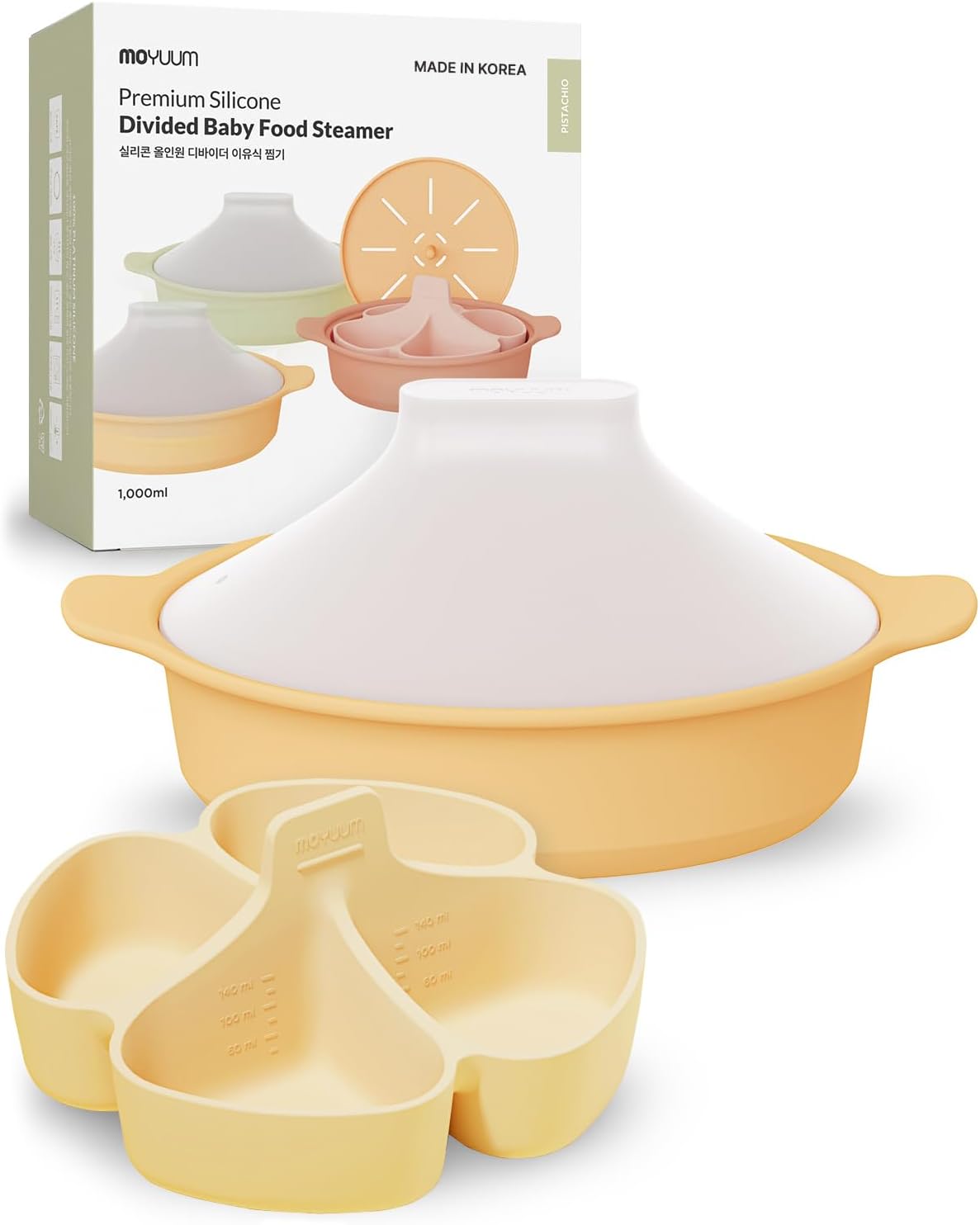 Silicone Microwave Divided Ste - Baby Food Maker And Steamer ulasan dan harga