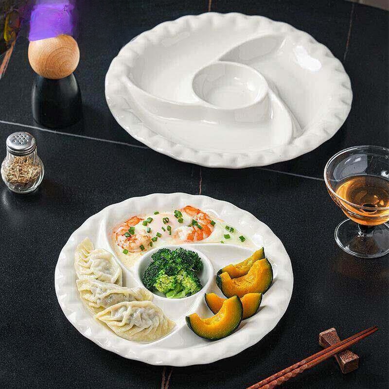 Ceramic Steamer Dish Four Grid - Baby Food Home ulasan dan harga