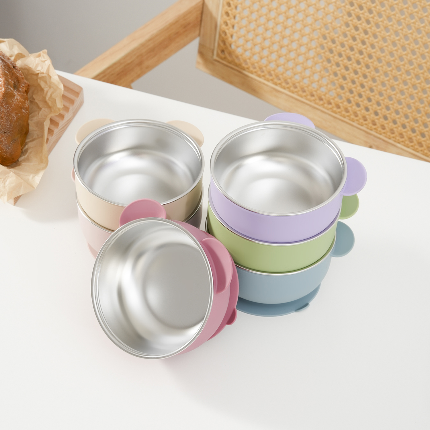 1PC Removable Silicone Stainle - Baby Food Weaning ulasan dan harga