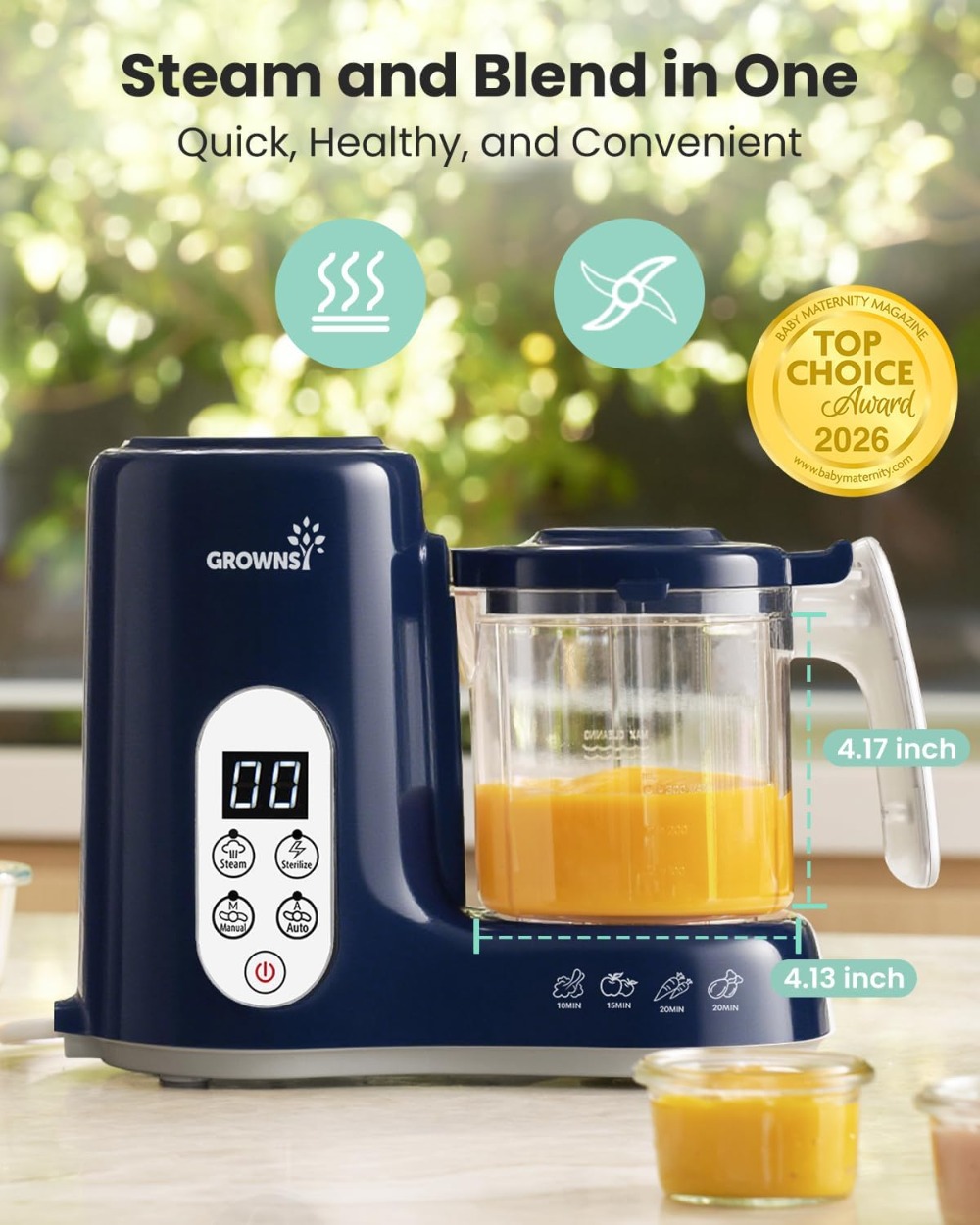 Baby Food Maker with Steam Bas - Baby Food Maker And Steamer ulasan dan harga