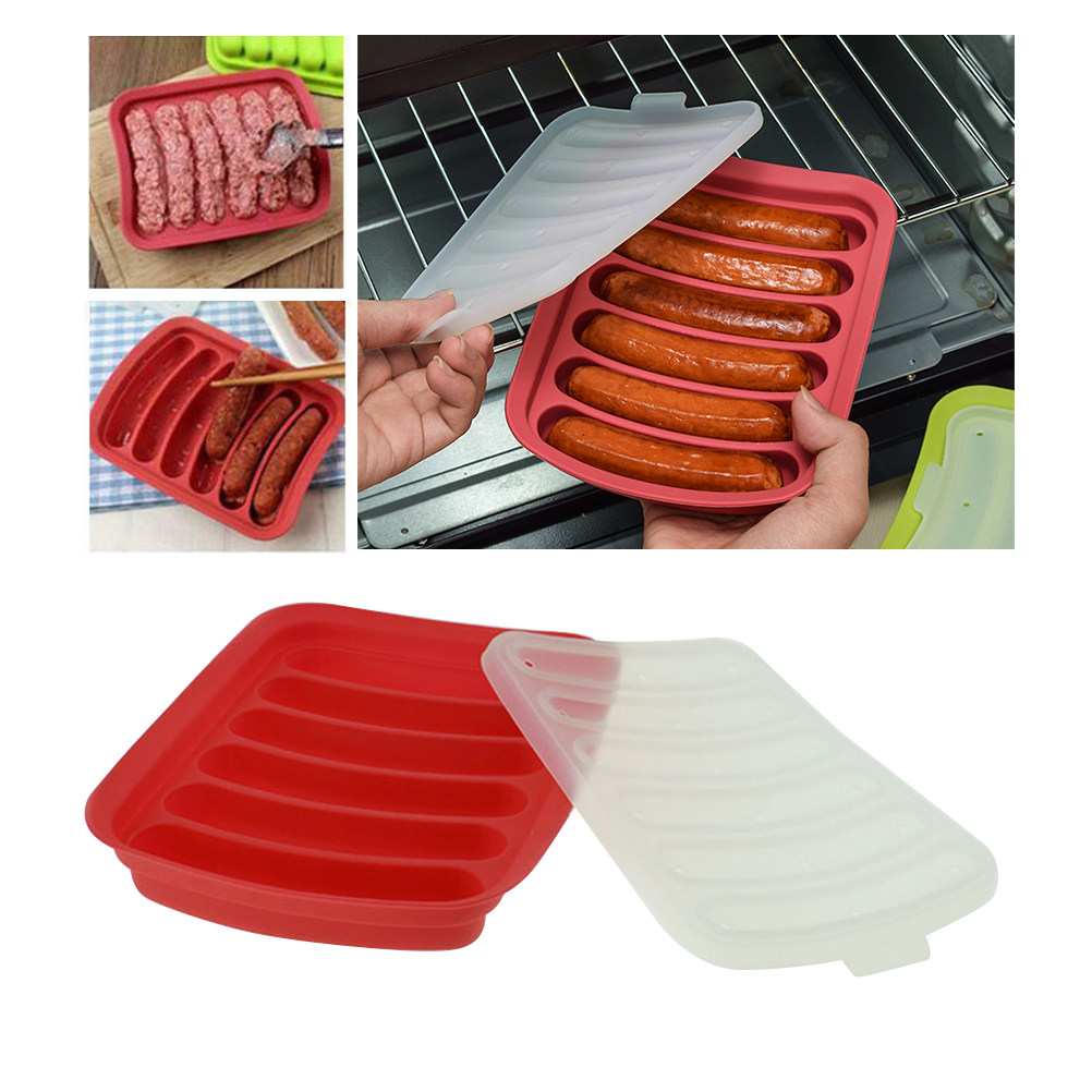 6 Rolls Silicone Sausage Mold  - Baby Food Dogs ulasan dan harga