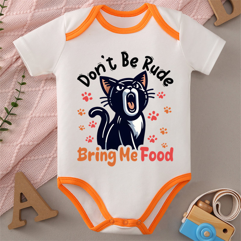 100% Cotton Onesie Don't Be Ru - Baby Food Intake ulasan dan harga