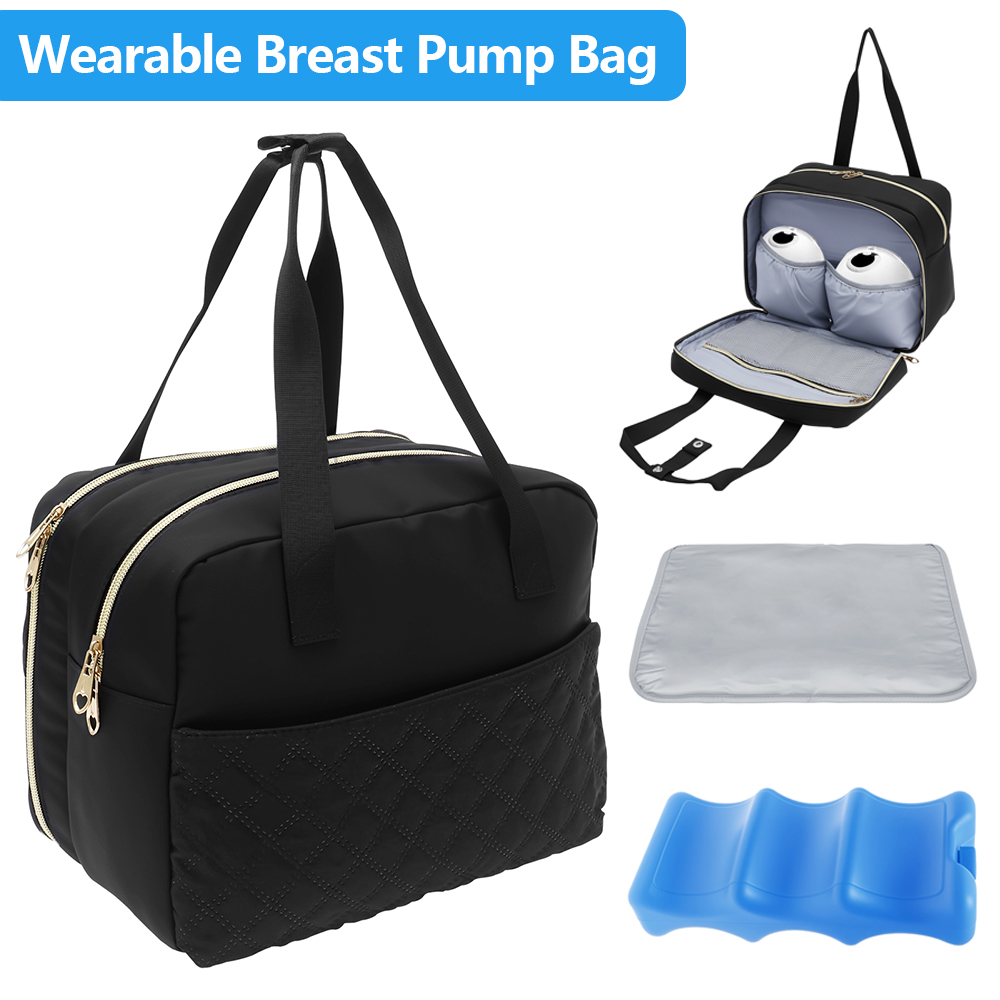 Wearable Breast Pump Bag with  - Baby Food Zip Lock Bag ulasan dan harga