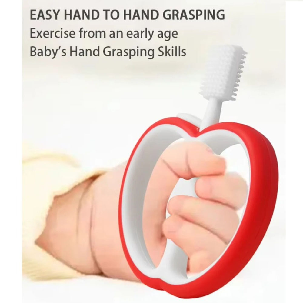 1PC Cute Apple Silicone Teethi - Baby Food Apple ulasan dan harga
