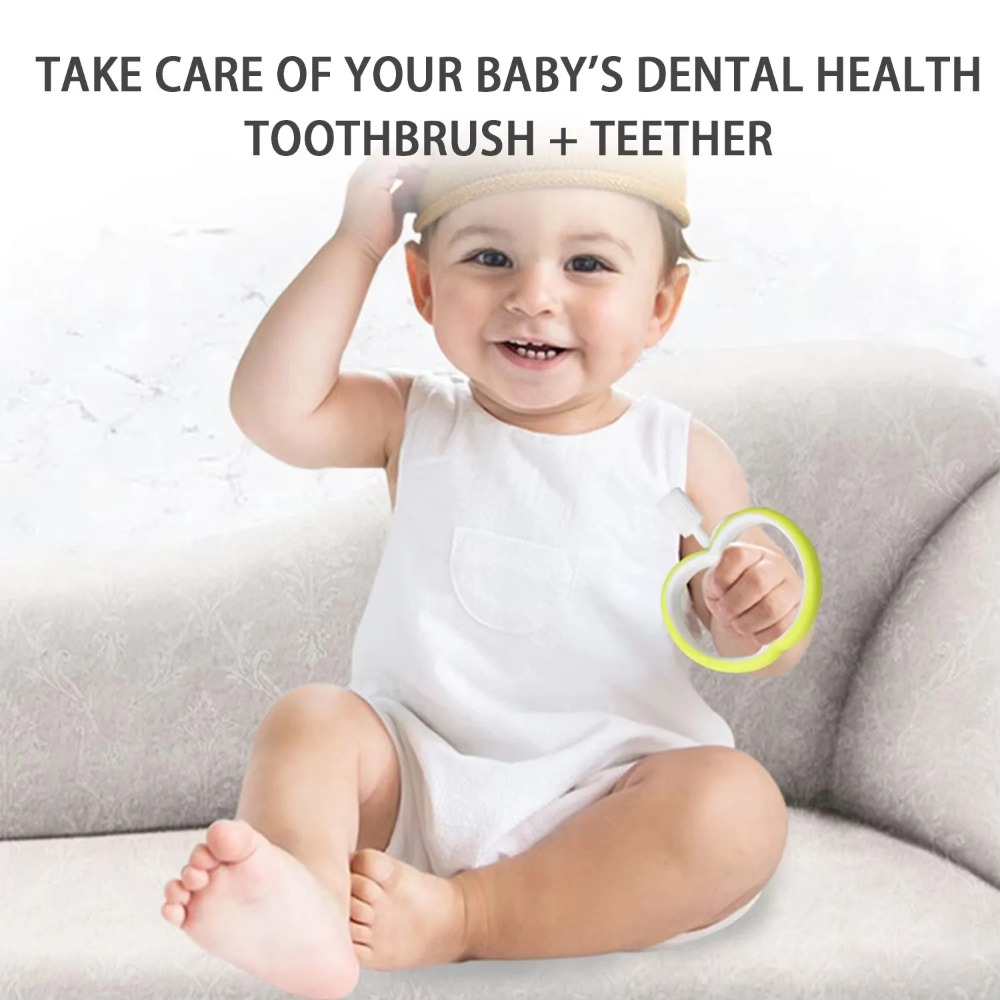 1PC Cute Apple Silicone Teethi - Baby Food Apple ulasan dan harga