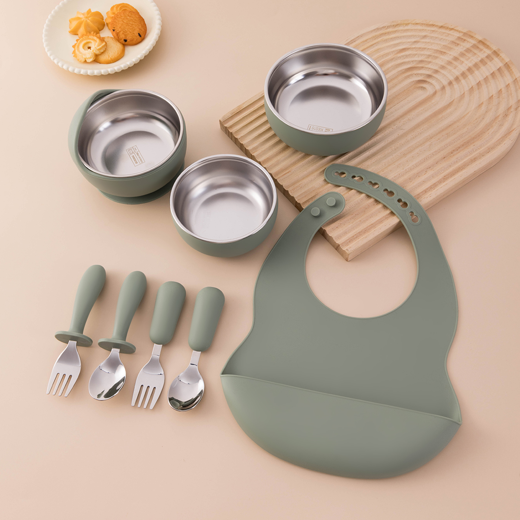 8PCS Baby Feeding Set Stainles - Baby Food Weaning ulasan dan harga