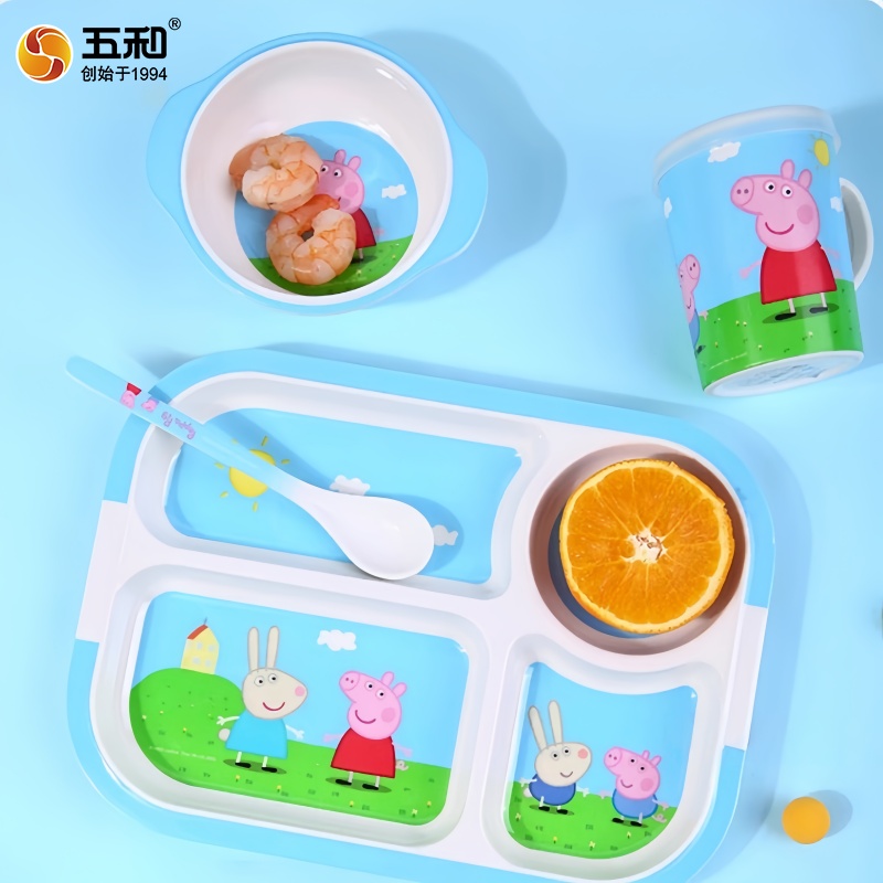For Peppa Pig Tableware Cartoo - Baby Food Eating ulasan dan harga